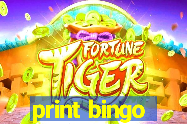print bingo